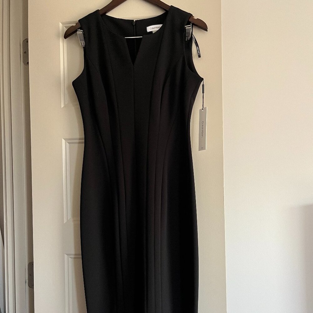 Brand New Calvin Klein Black Sleeveless Dress Size 4